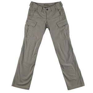 5.11 Tactical Pants Womens 2 Regular Beige Cargo Ripstop Workwear Twill Utility